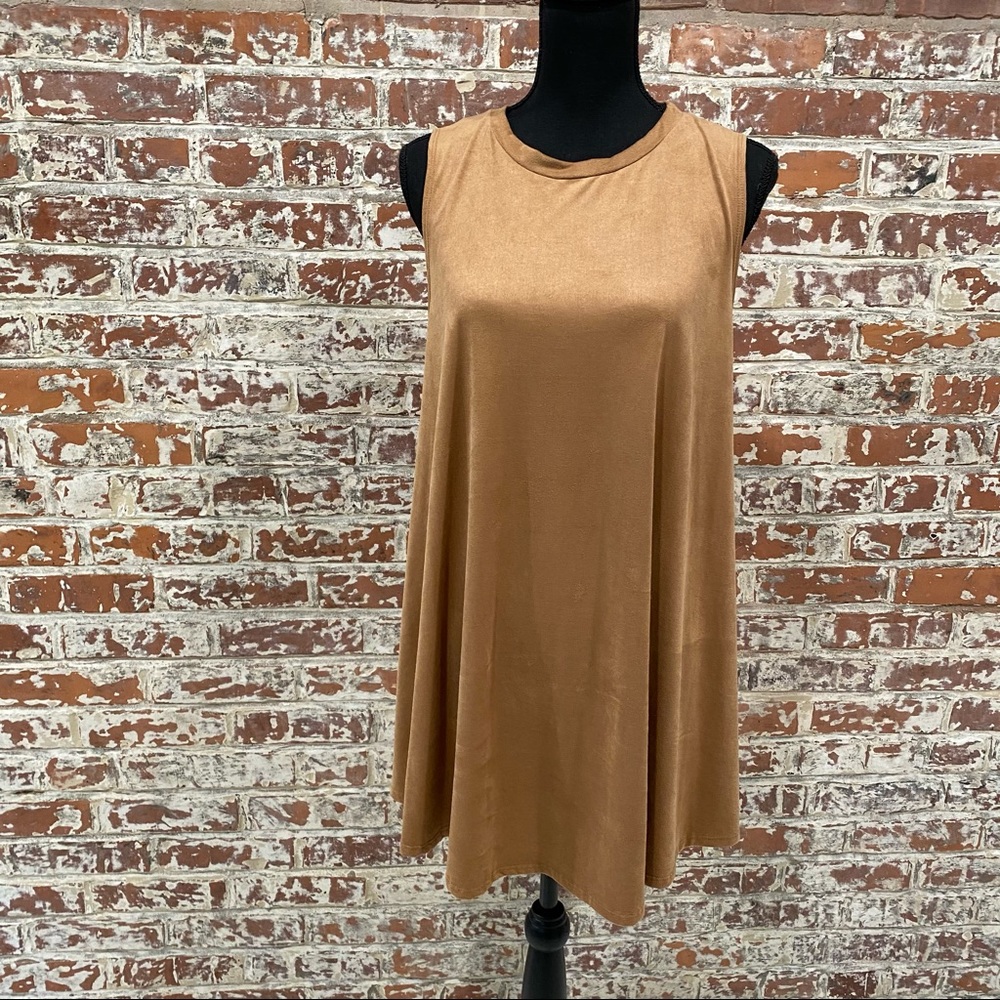 Faux Suede Dress